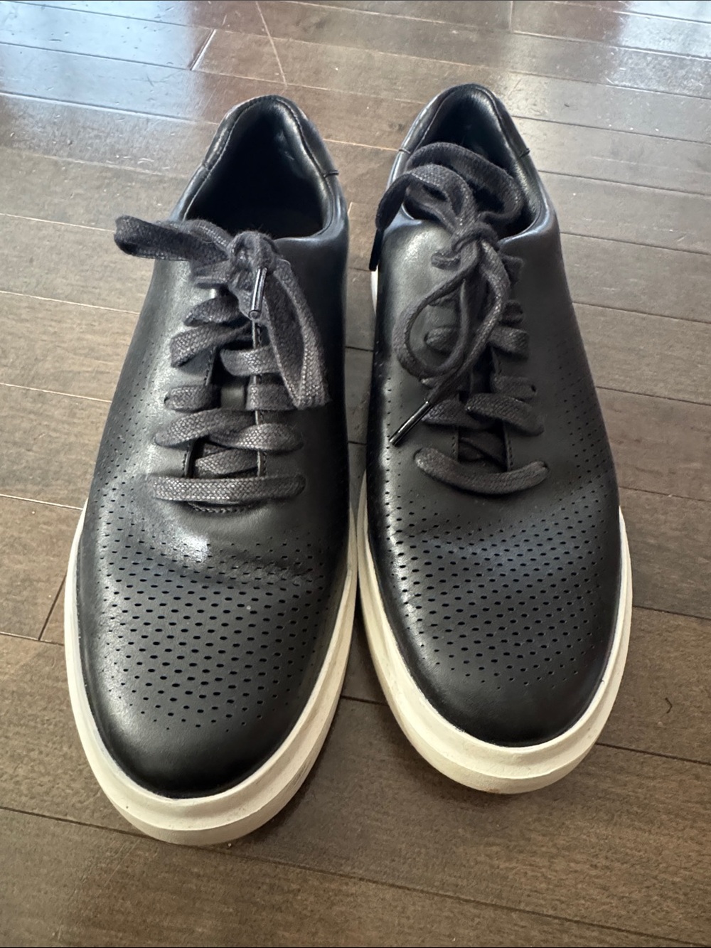 Cole Haan Grandseries Black Sneakers with White Sole